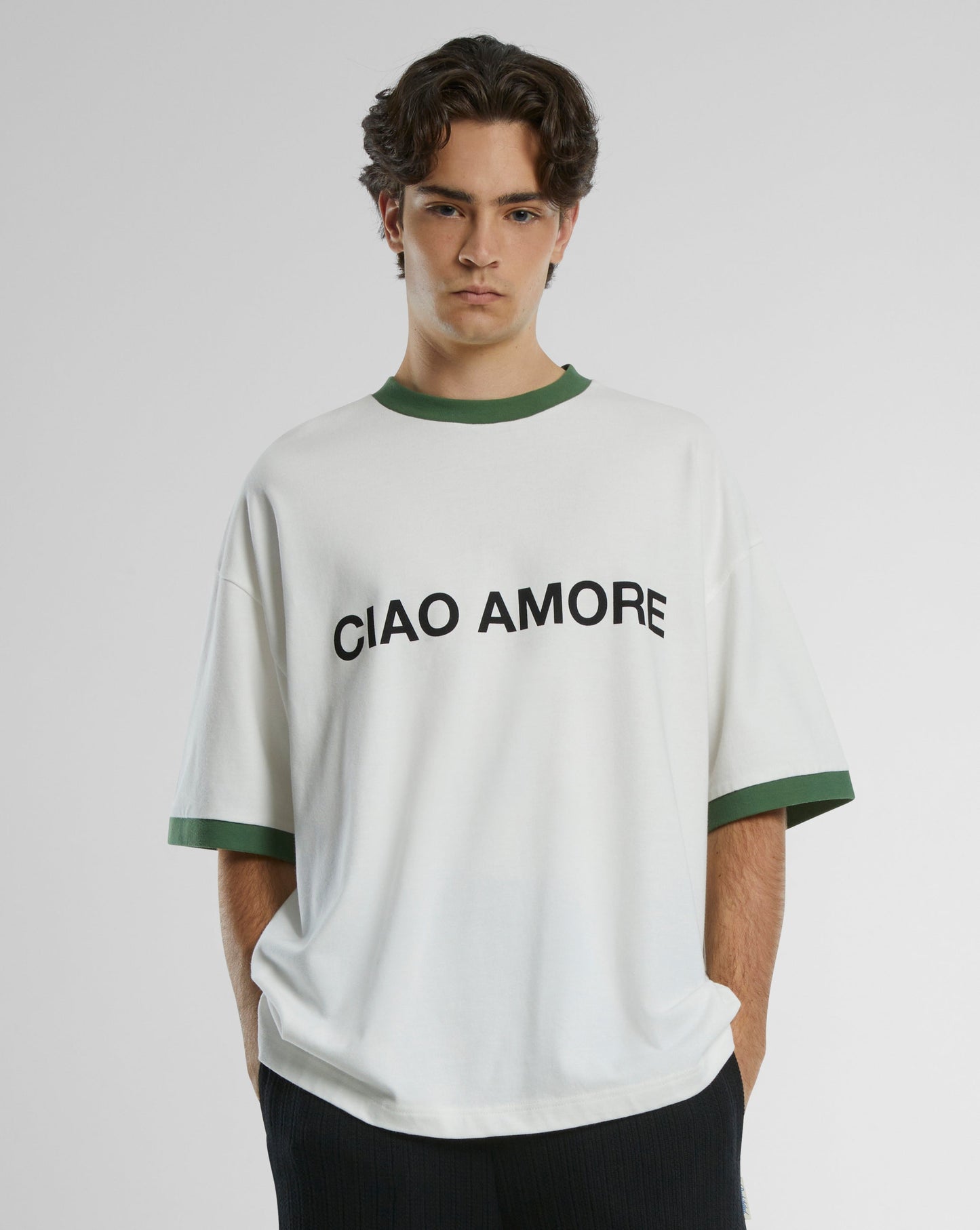 Contrast Tee Green