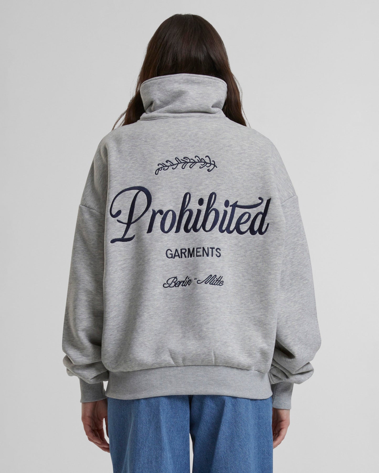 PB Garment Half-Zip Grey Melange