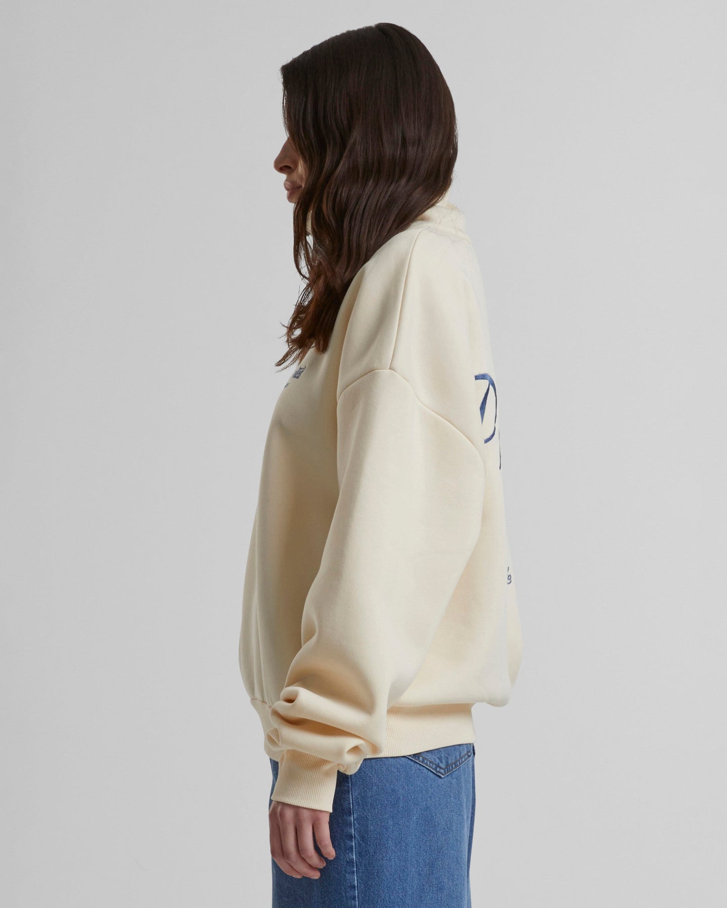 PB Garment Half-Zip Cream