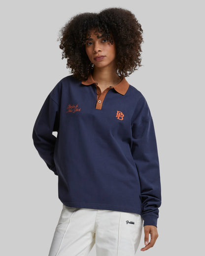 Longsleeve Polo Navy