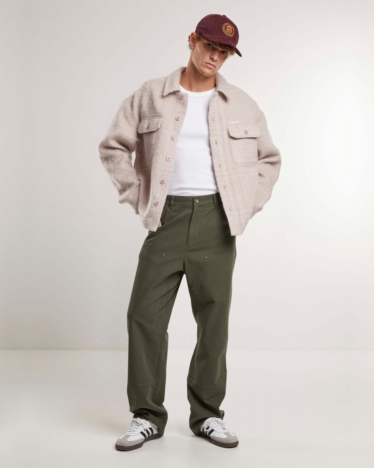 Chelsea Flannel Jacket Beige