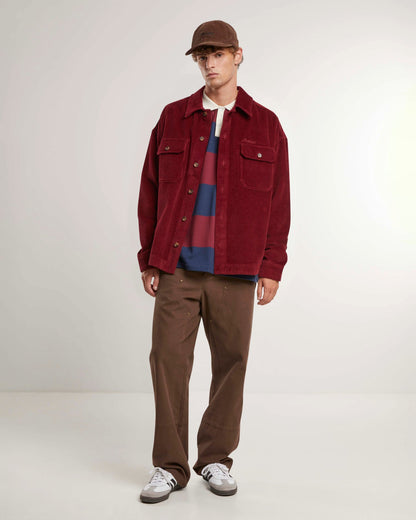 Corduroy Overshirt Bordeaux