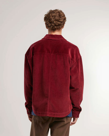 Corduroy Overshirt Bordeaux