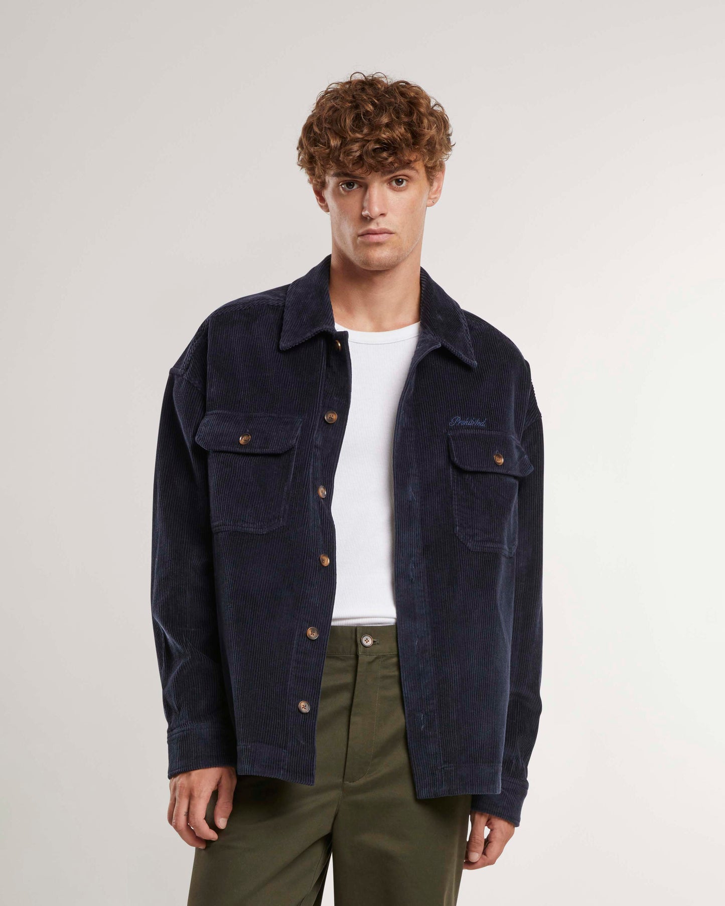 Corduroy Overshirt Navy