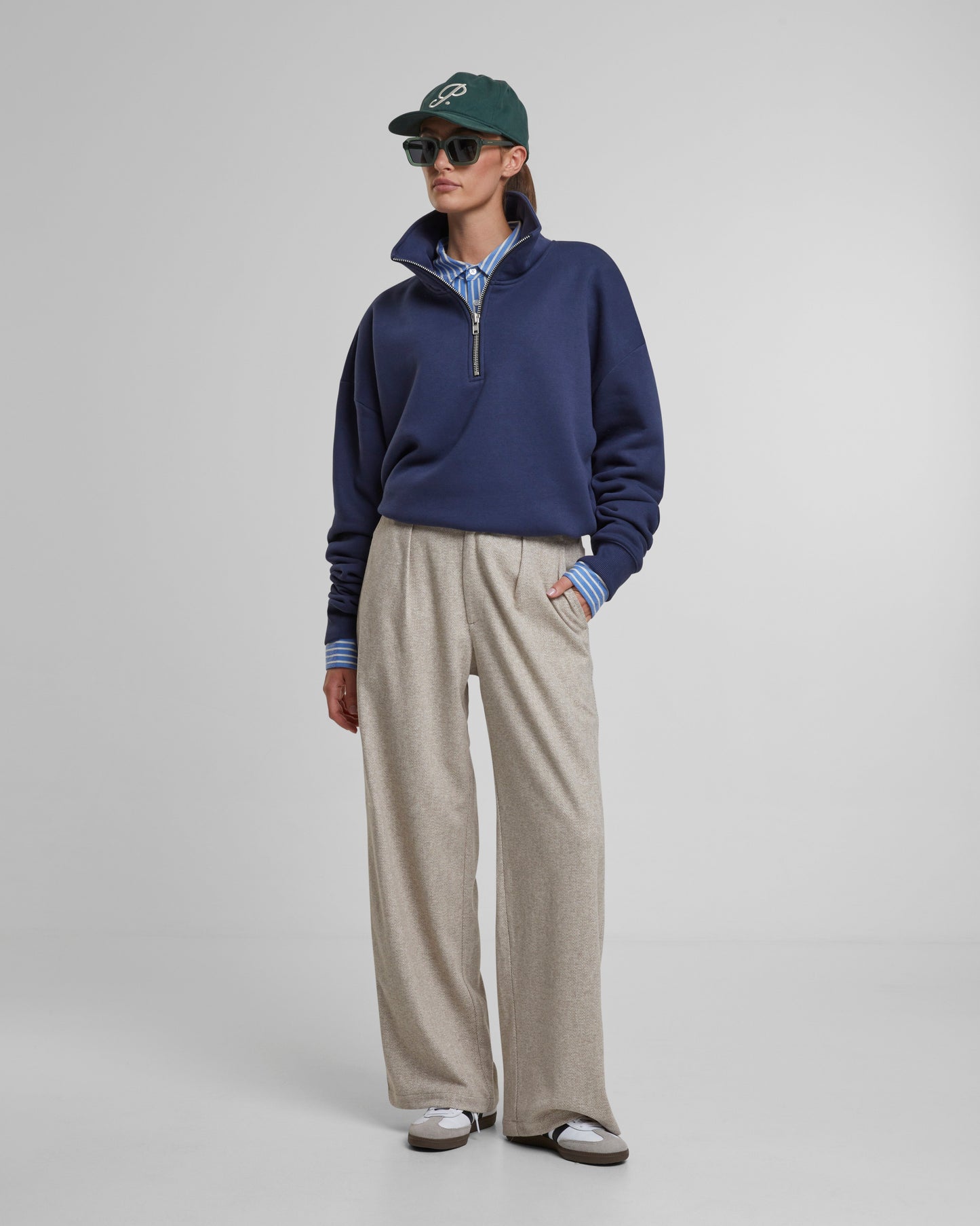Clapham Half-Zip Navy
