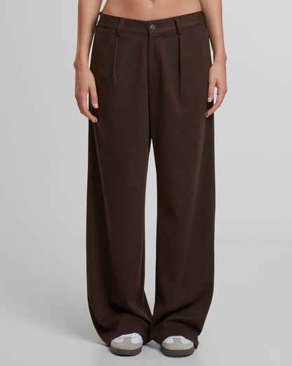 Soho Pleated Pants Brown
