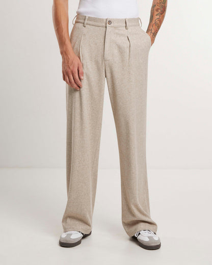 Soho Pleated Pants Cream (ALT)