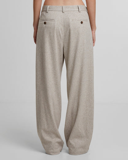 Soho Pleated Pants Cream (ALT)