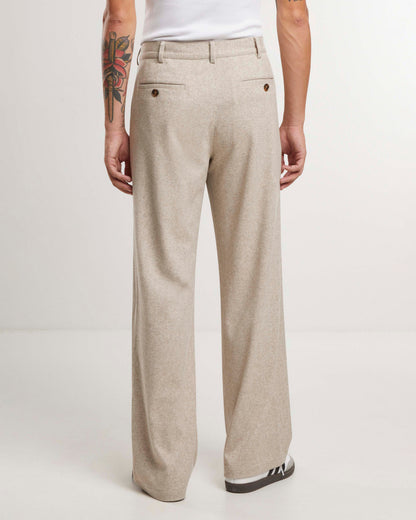 Soho Pleated Pants Cream (ALT)