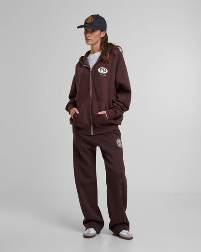 Ealing Zip-Hoodie Brown
