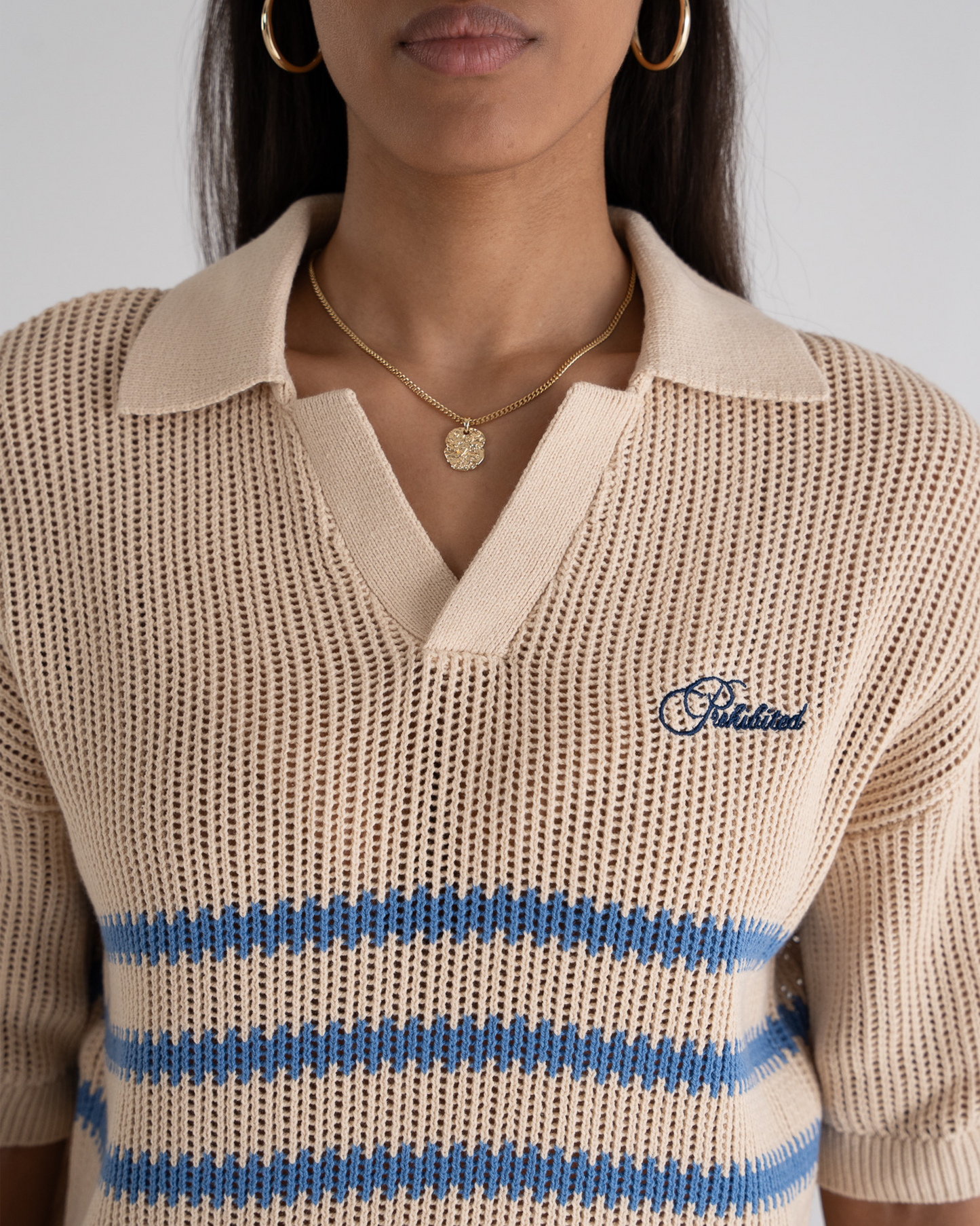 Resort Knitted Polo Blue