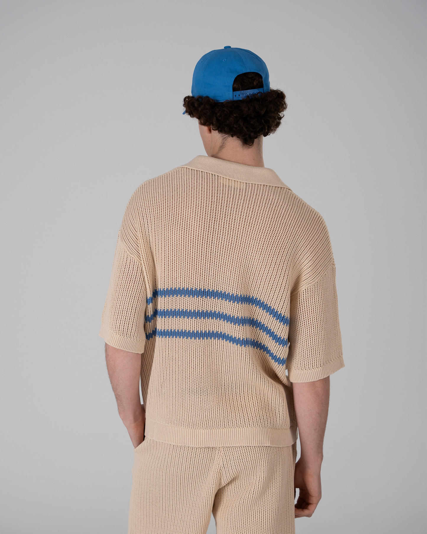 Resort Knitted Polo Blue