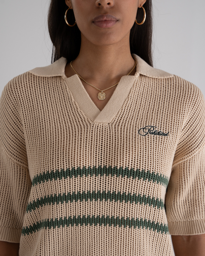 Resort Knitted Polo Green