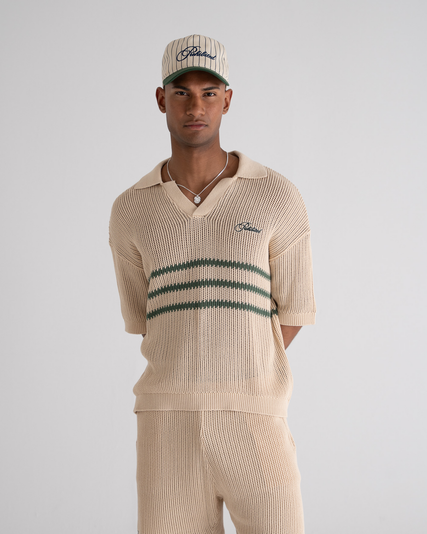 Resort Knitted Polo Green