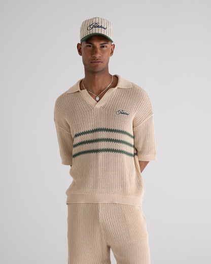 Resort Knitted Polo Green
