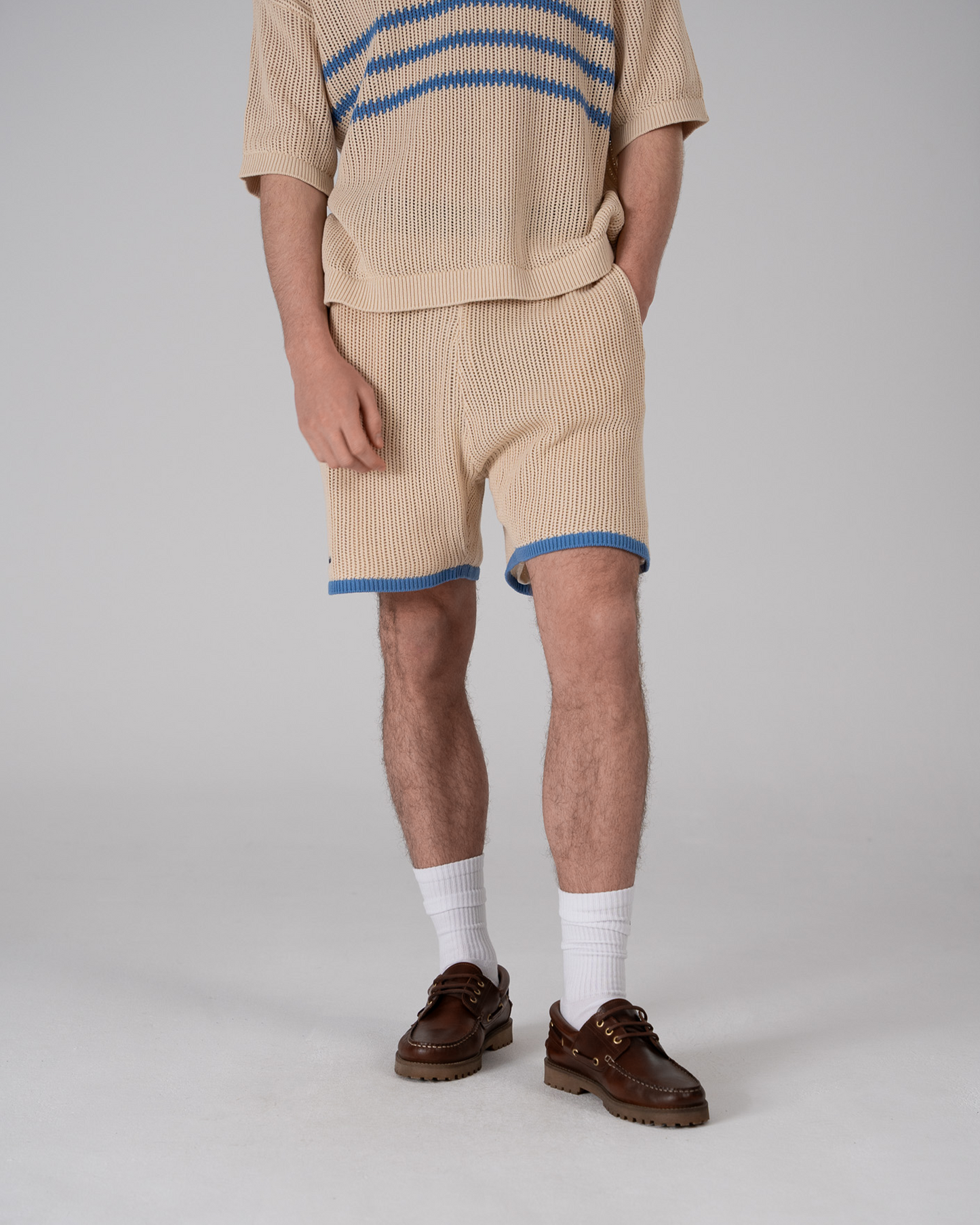Resort Knitted Shorts Blue