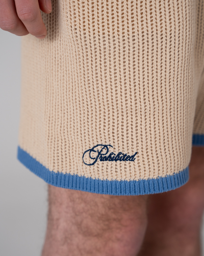 Resort Knitted Shorts Blue