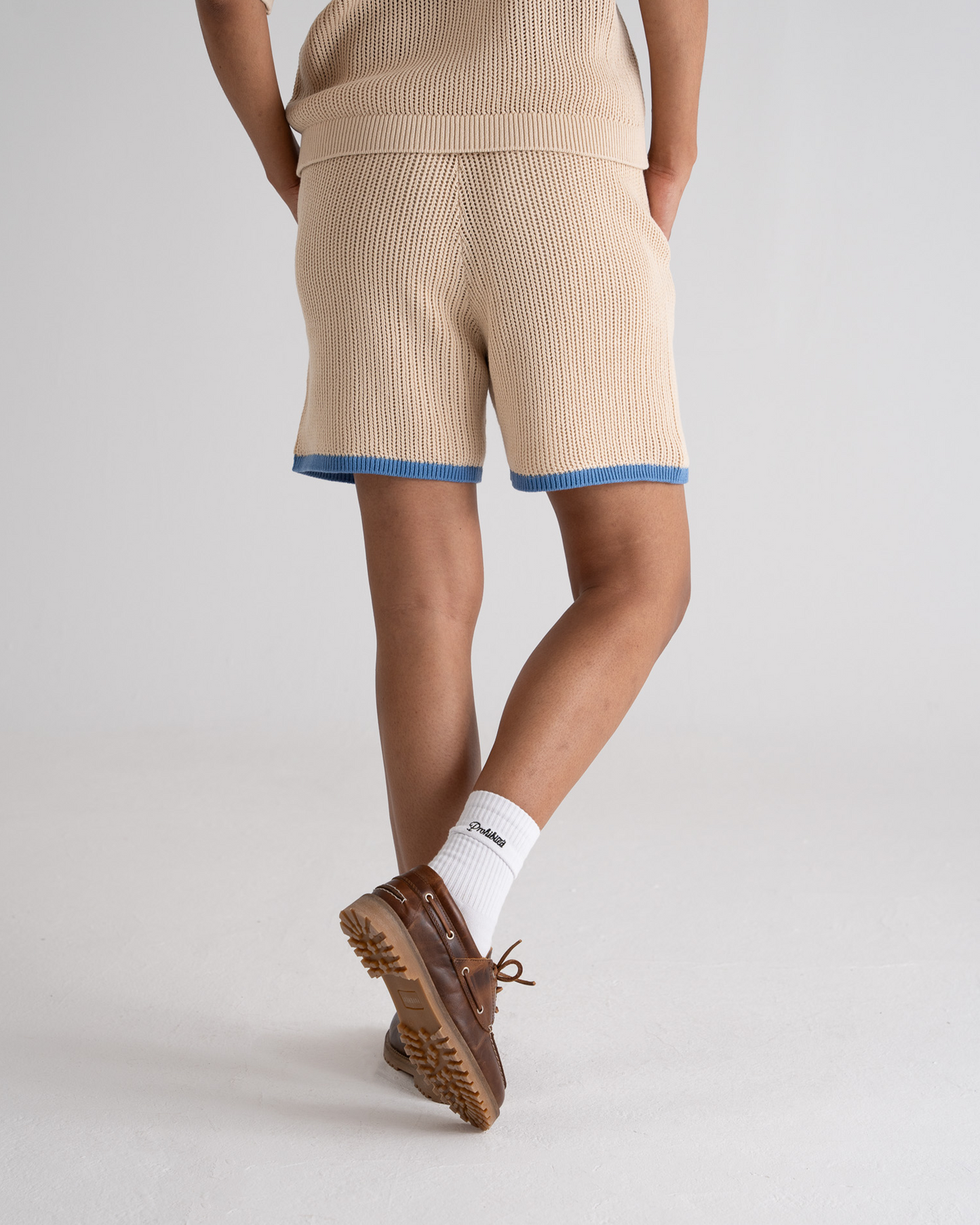 Resort Knitted Shorts Blue