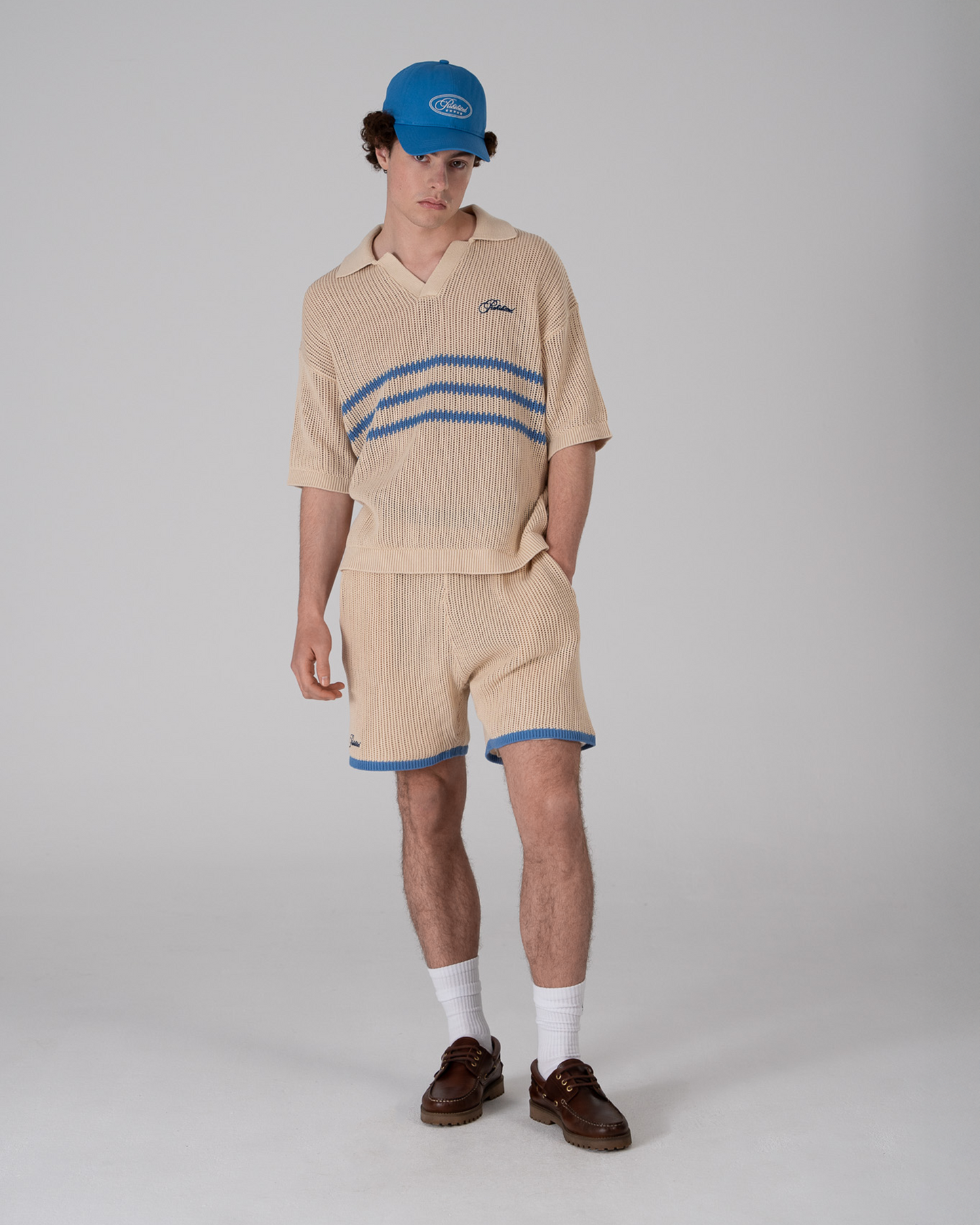 Resort Knitted Shorts Blue