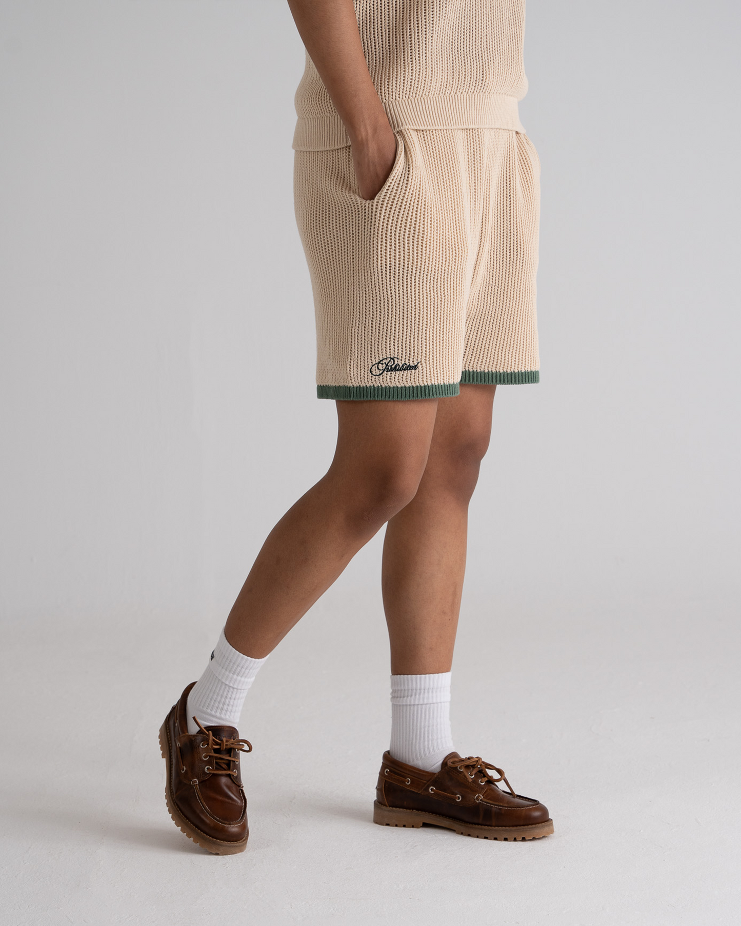 Resort Knitted Shorts Green