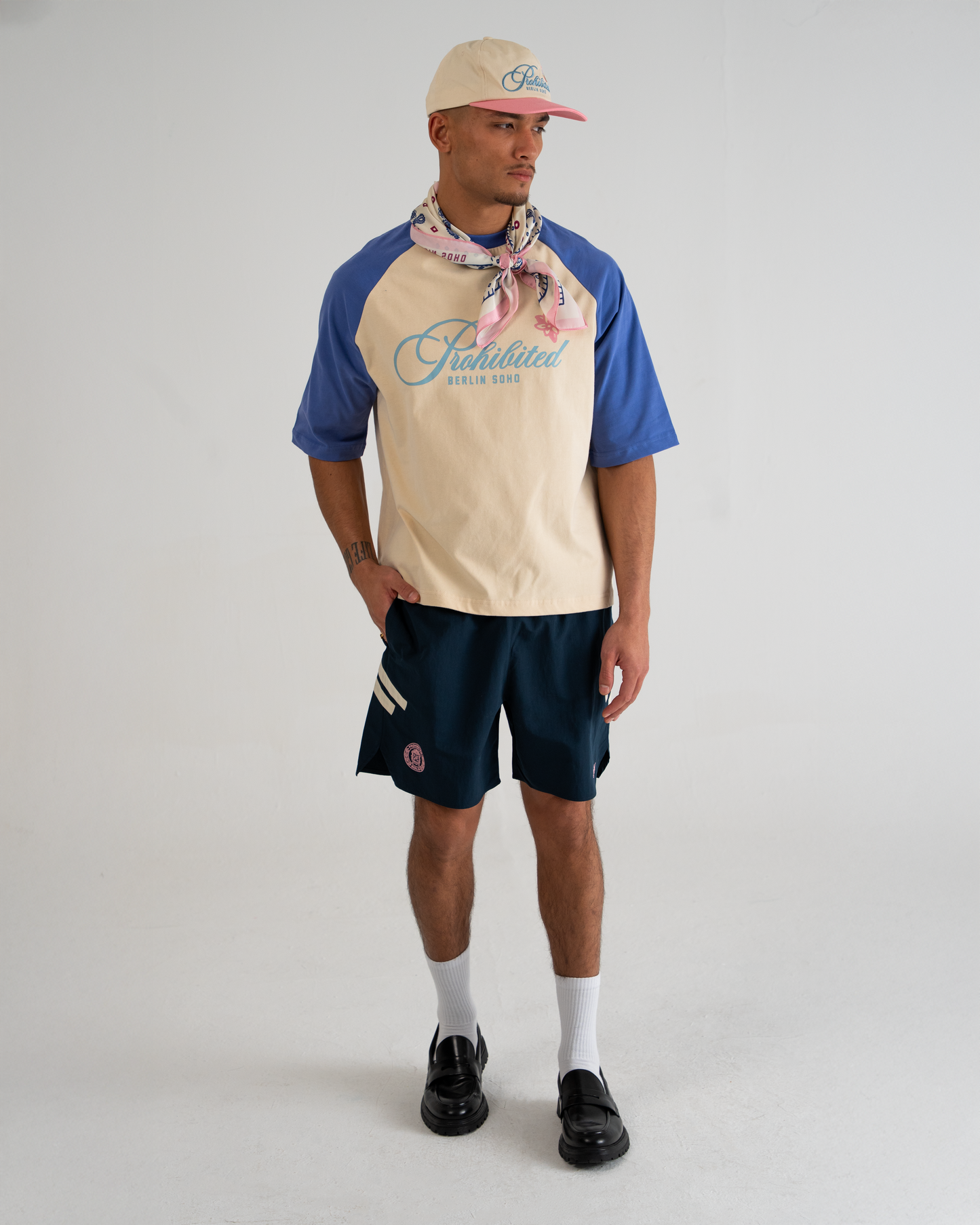 Rosi Raglan Tee Vintage Blue