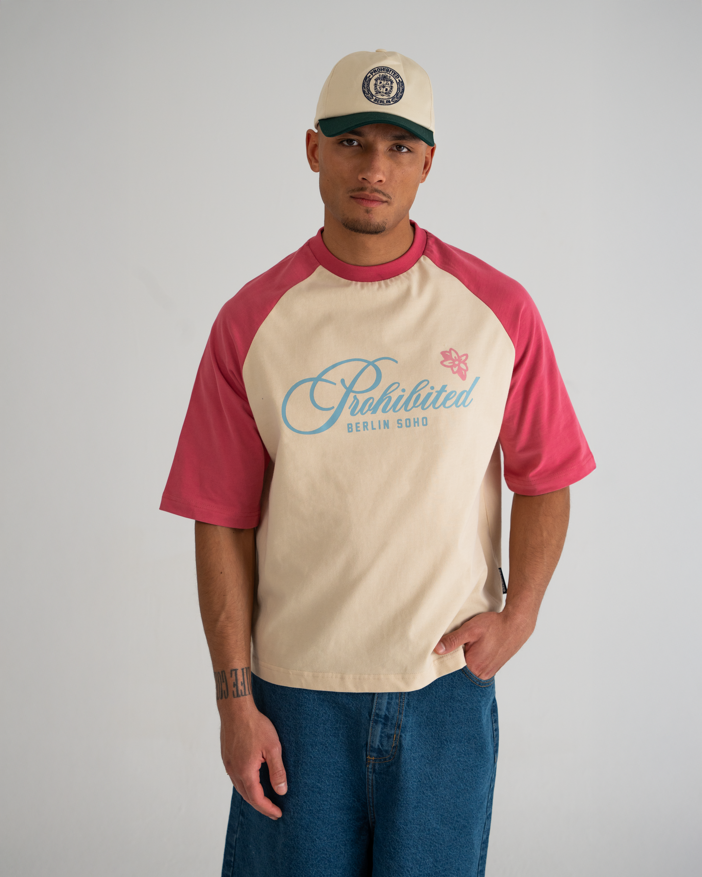 Rosi Raglan Tee Vintage Red