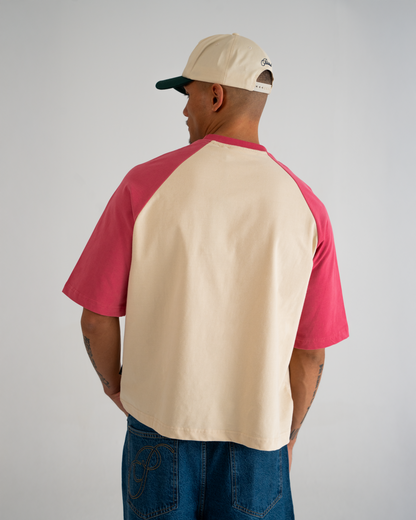 Rosi Raglan Tee Vintage Red