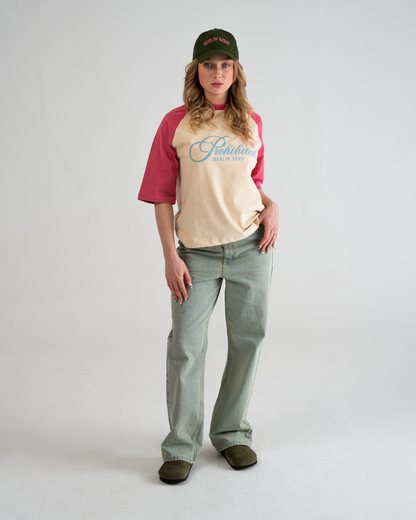 Rosi Raglan Tee Vintage Red