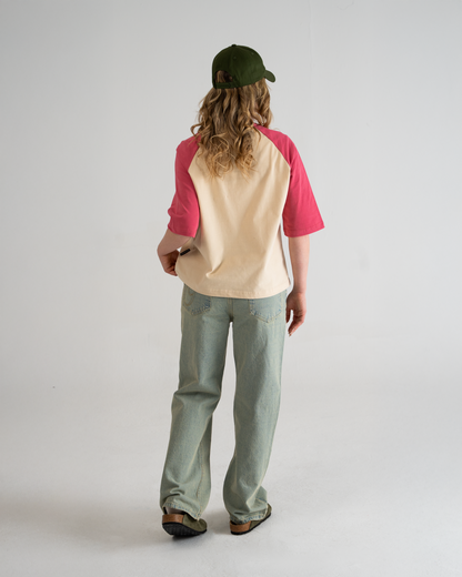 Rosi Raglan Tee Vintage Red