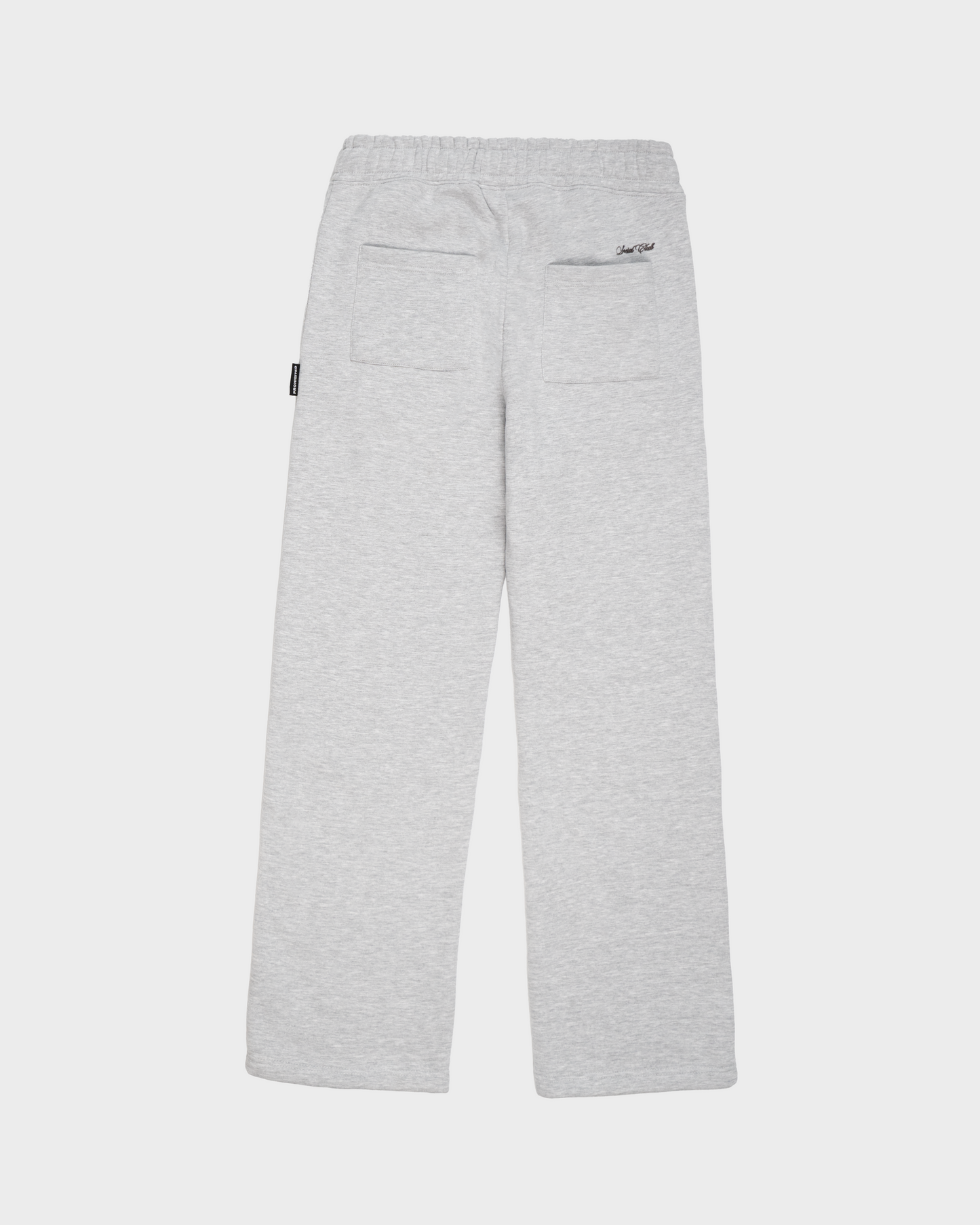 Emblem Patch Sweatpants Grey Melange