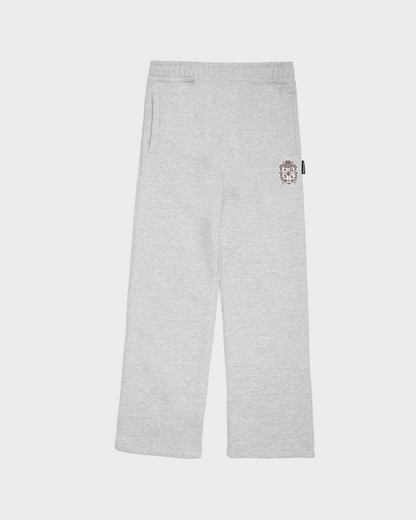 Emblem Patch Sweatpants Grey Melange