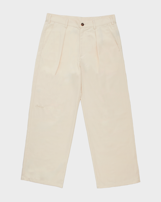 SoHo Pleated Pants Vintage Cream