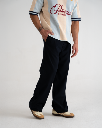 SoHo Pleated Pants Vintage Navy