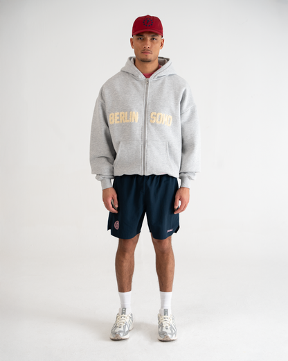SoHo Zip-Hoodie Grey Melange