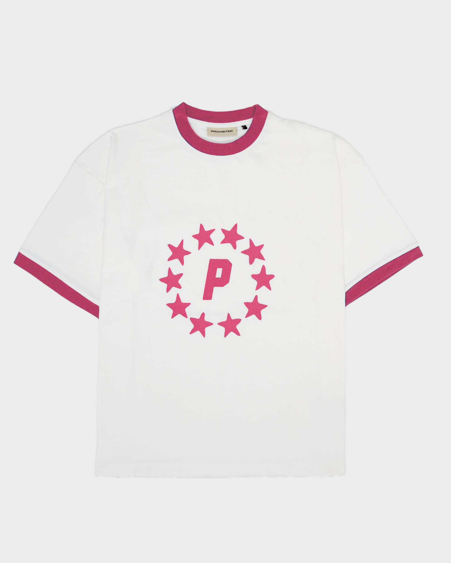 Stars Contrast Tee Vintage Red