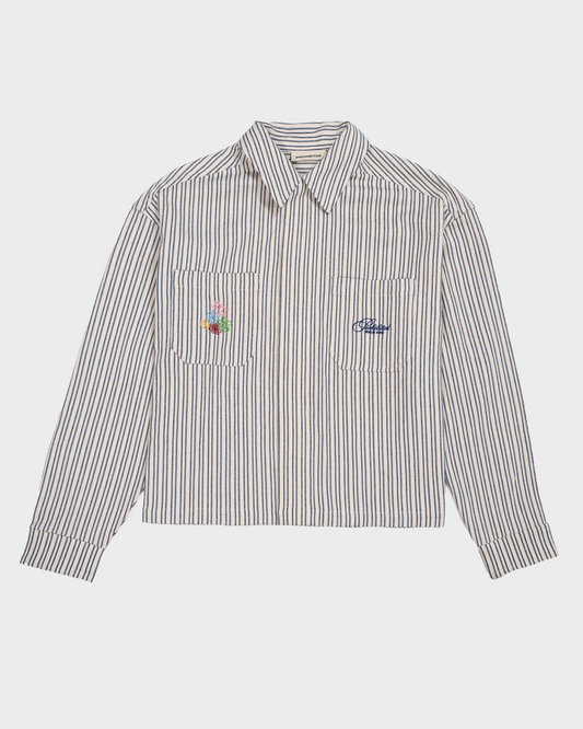 Striped Harrington Jacket True Blue