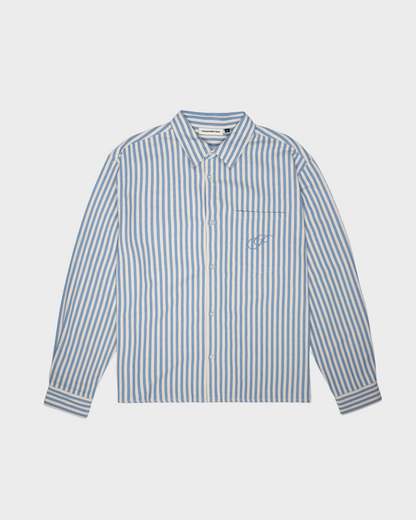 Striped Vacation Shirt Blue