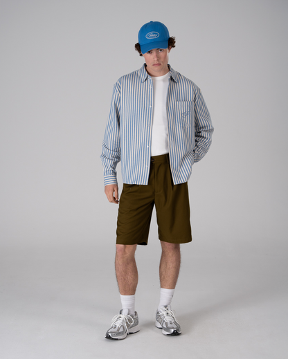 Striped Vacation Shirt Blue