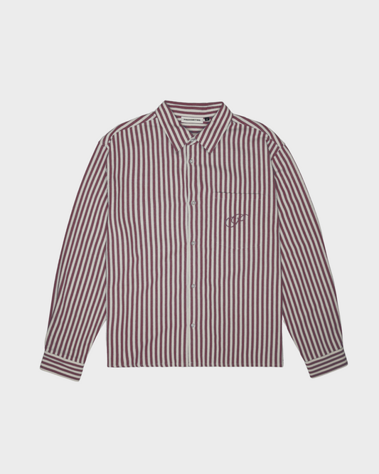 Striped Vacation Shirt Bordeaux