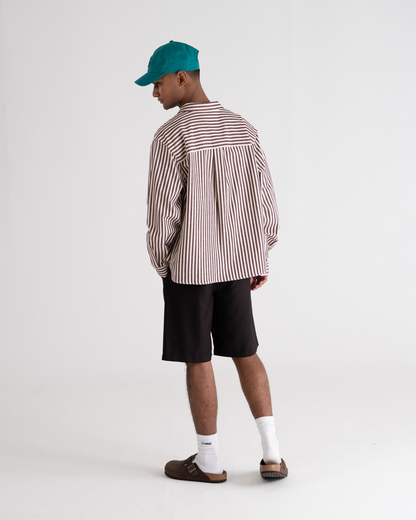 Striped Vacation Shirt Bordeaux