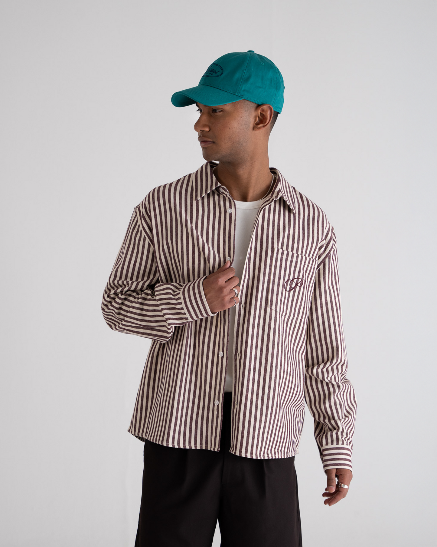 Striped Vacation Shirt Bordeaux
