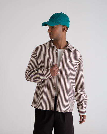 Striped Vacation Shirt Bordeaux