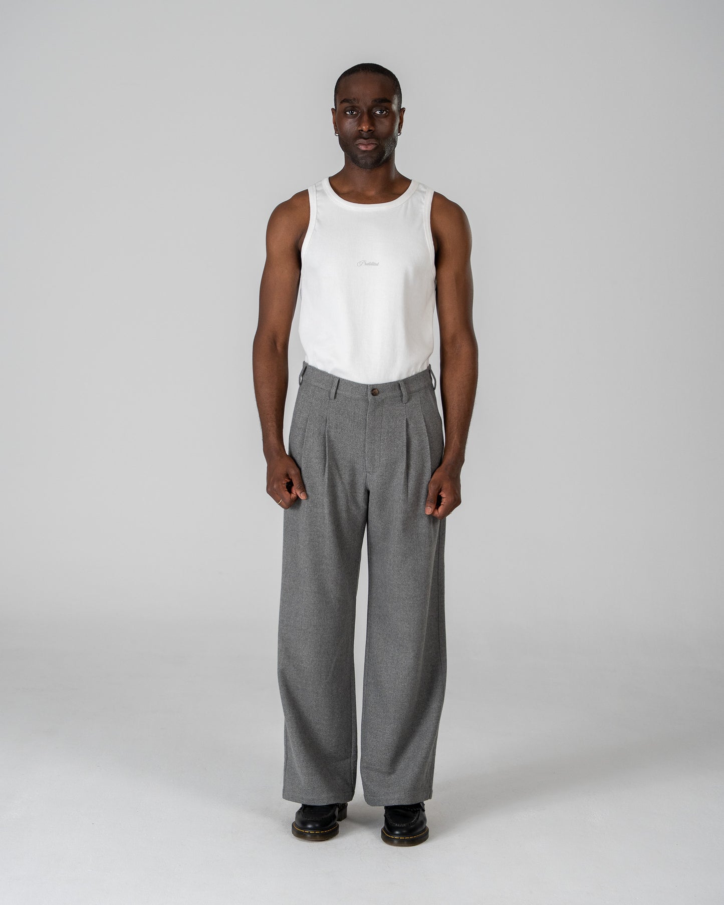 The Embroidery Tank Top Off-White