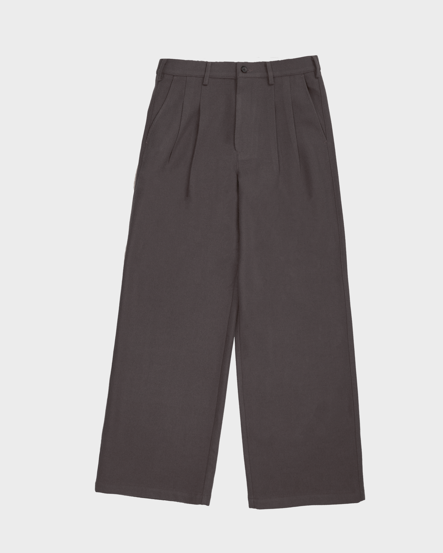 Double Pleated Club Pants Dark Grey