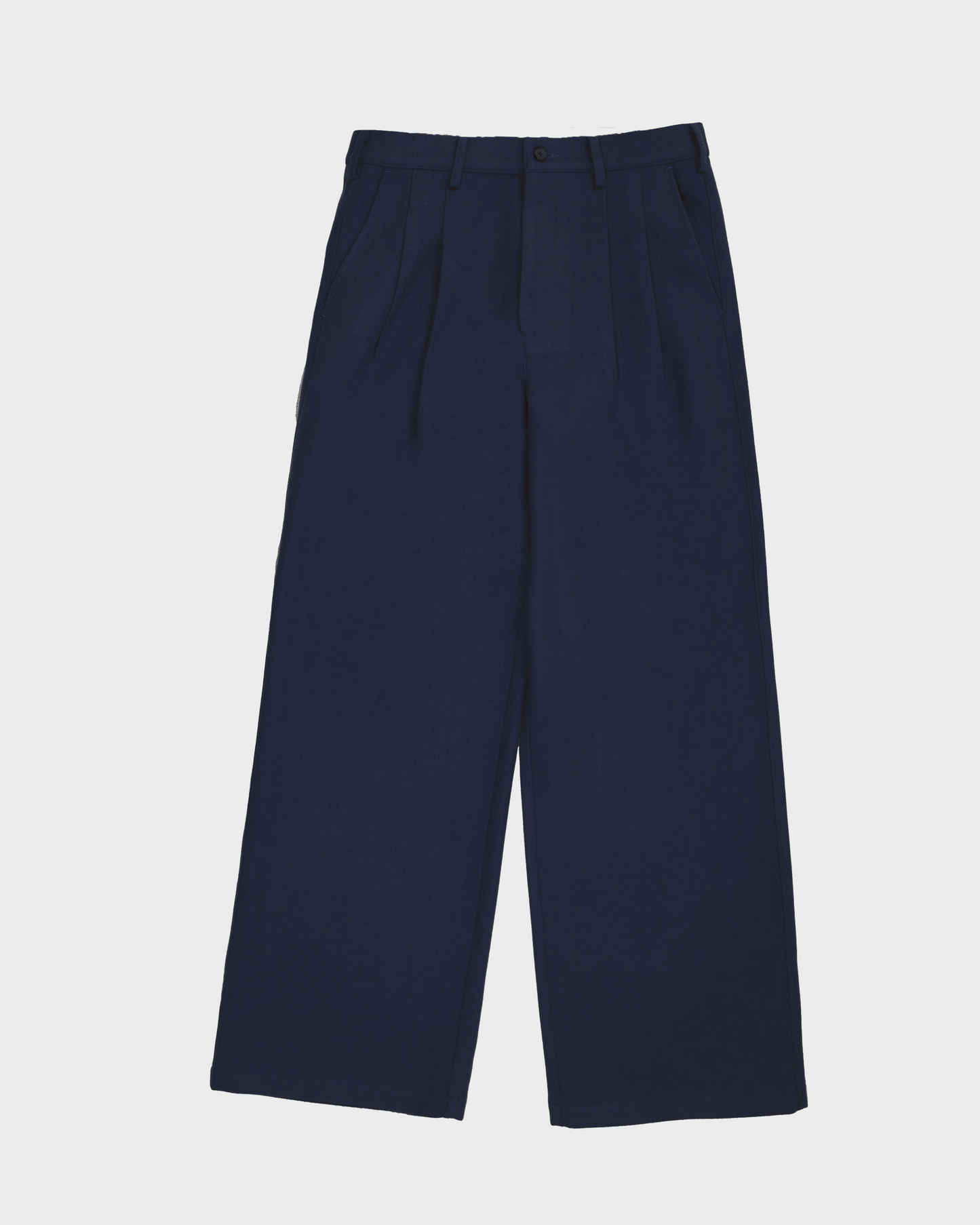 Double Pleated Club Pants Navy
