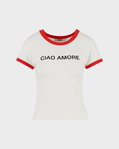 Contrast Women Tee Red