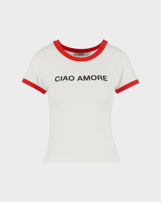Contrast Women Tee Red