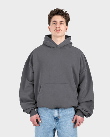 Heavy Oversized Hoodie Grey (Stone Washed)