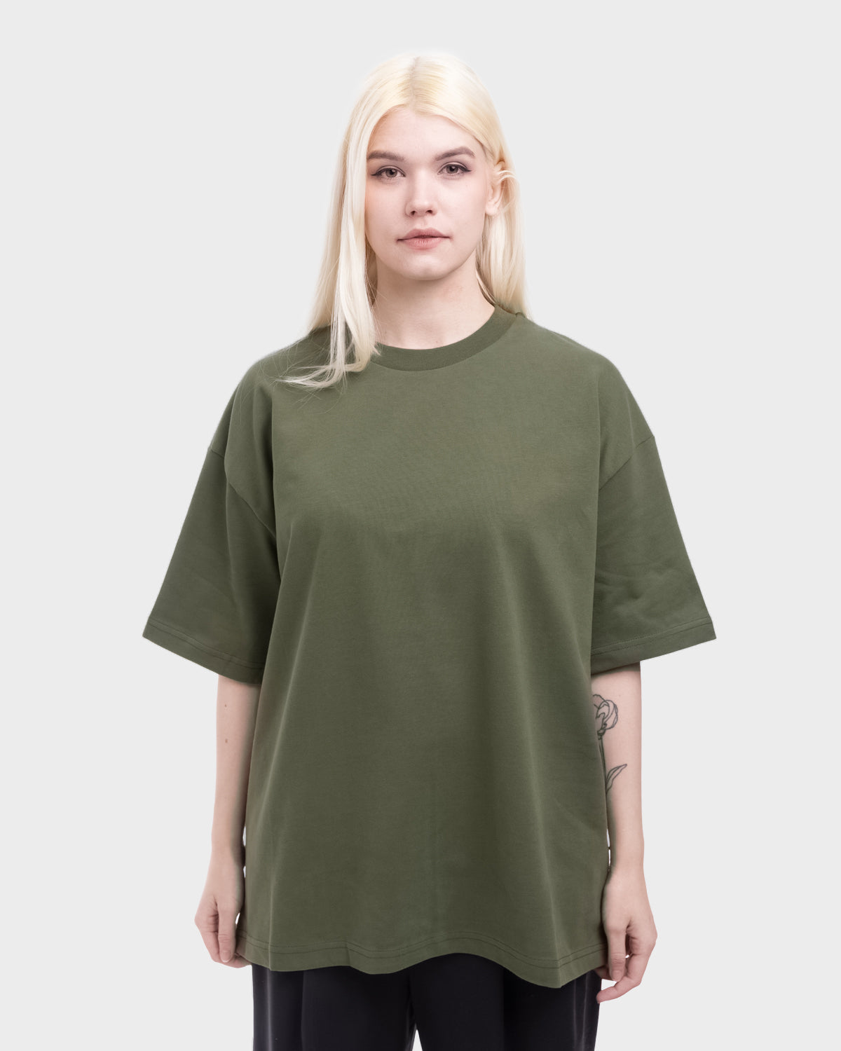 Oversized Tee Military