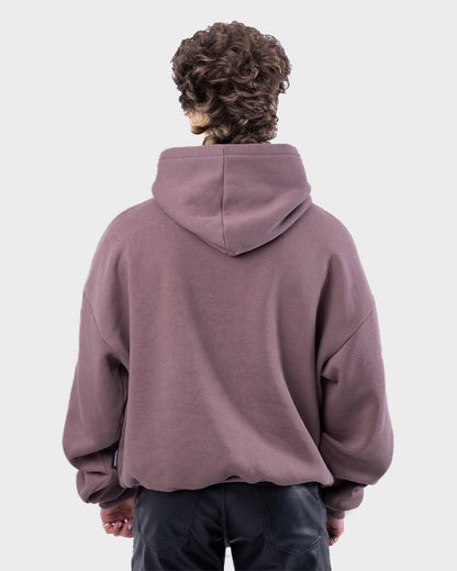 Oversized Hoodie Aubergine
